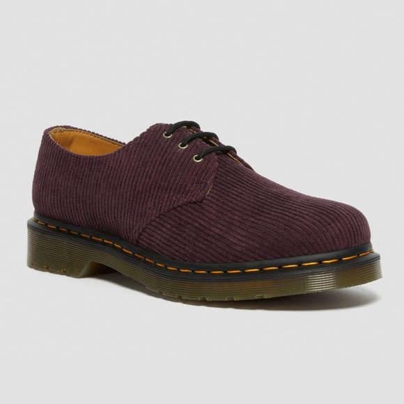 NIB Dr. Martens Burgundy Corduroy Loafers - Picture 5 of 9